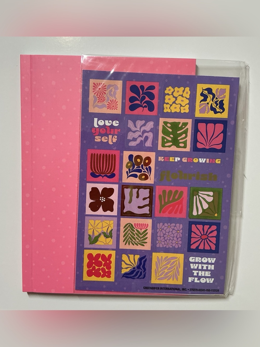 “Out of this World” & Pink w/Stickers Notebook Set - Gel Pen & Pencil Included - Picture 4 of 6